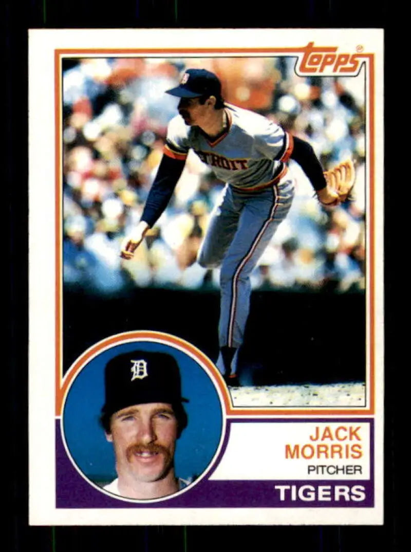 1983 Topps #65 Jack Morris EX Excellent Detroit Tigers Baseball Card - Baseball Card Single