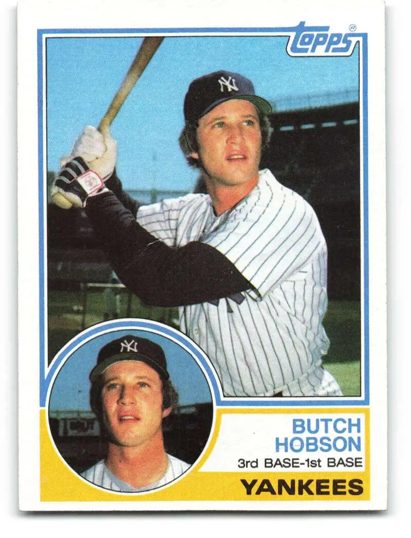 1983 Topps #652 Butch Hobson EX Excellent New York Yankees Baseball Card - Baseball Card Single