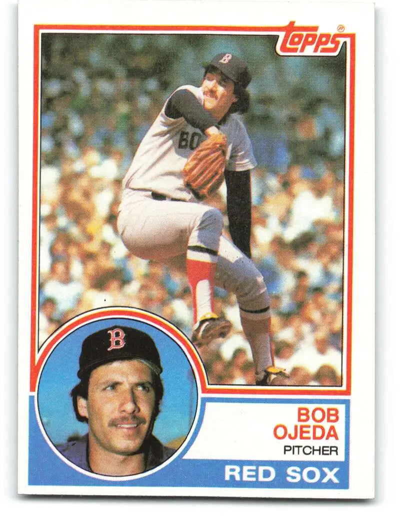 1983 Topps #654 Bob Ojeda EX Excellent Boston Red Sox Baseball Card - Baseball Card Single