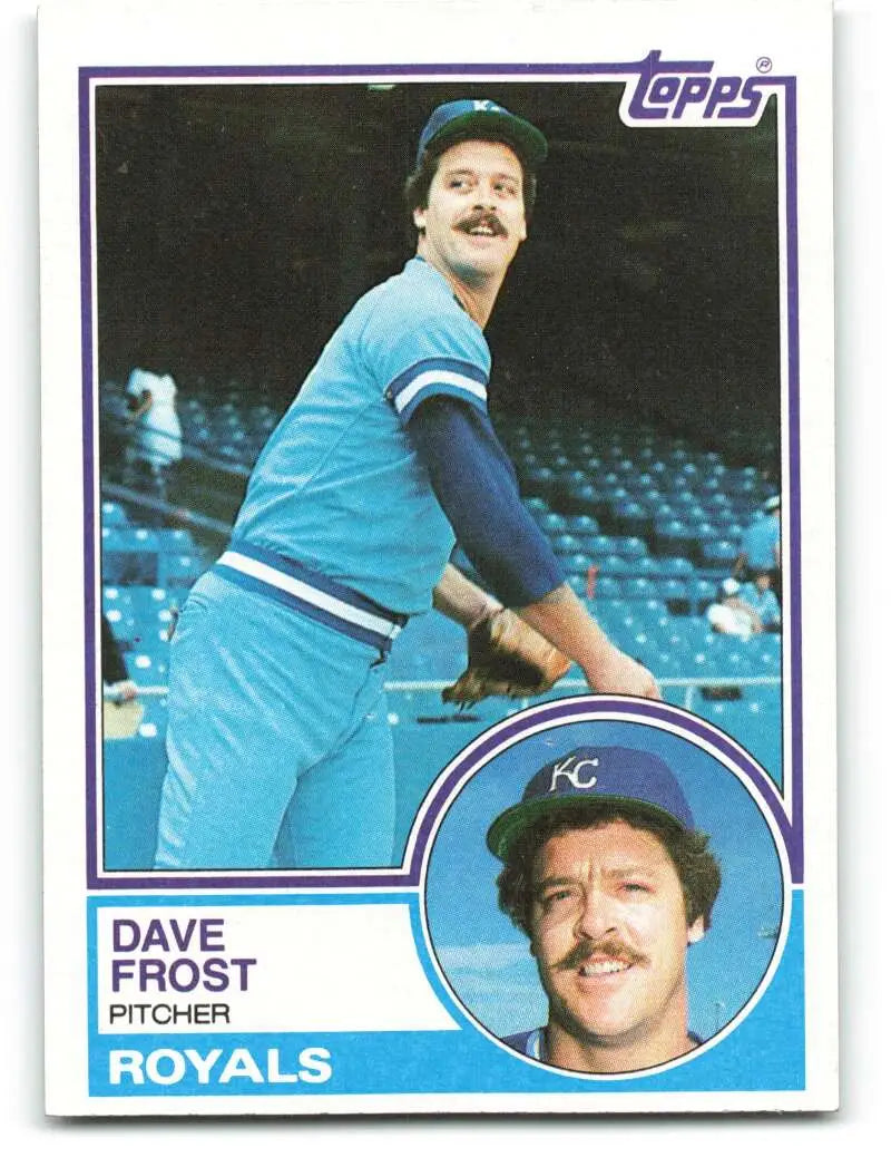 1983 Topps #656 Dave Frost EX Excellent Kansas City Royals Baseball Card - Baseball Card Single