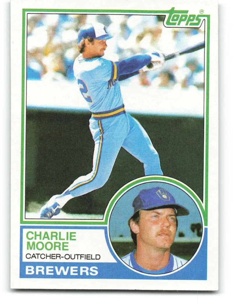1983 Topps #659 Charlie Moore EX Excellent Milwaukee Brewers Baseball Card - Baseball Card Single