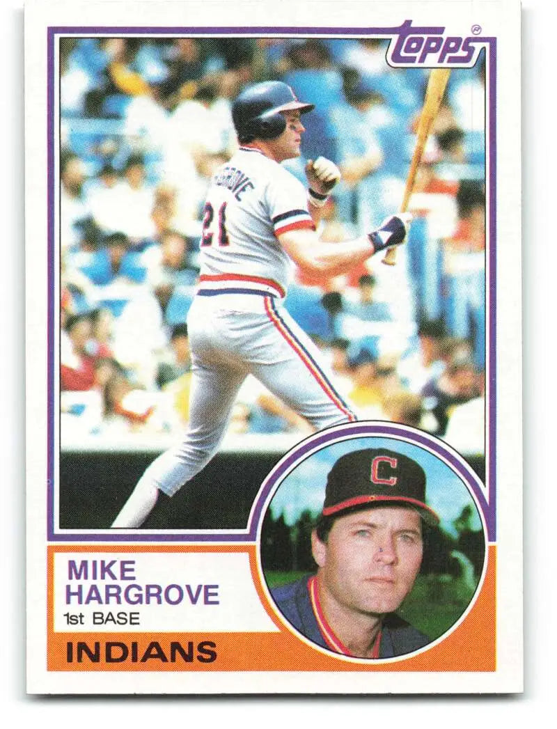1983 Topps #660 Mike Hargrove EX Excellent Cleveland Indians Baseball Card - Baseball Card Single