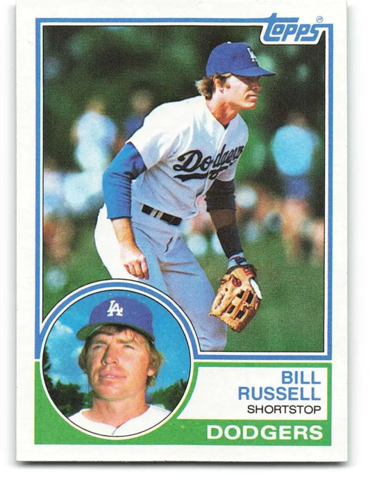 1983 Topps #661 Bill Russell EX Excellent Los Angeles Dodgers Baseball Card - Baseball Card Single