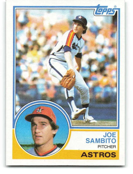 1983 Topps #662 Joe Sambito EX Excellent Houston Astros Baseball Card - Baseball Card Single