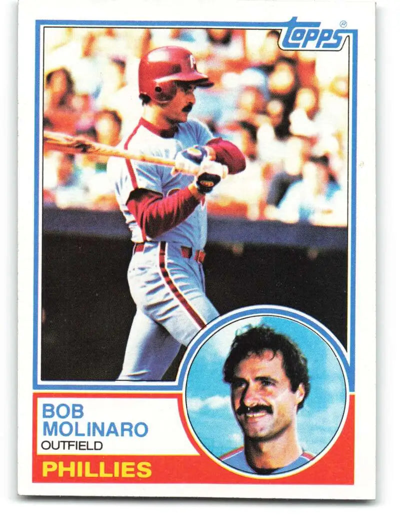 1983 Topps #664 Bob Molinaro EX Excellent Philadelphia Phillies Baseball Card - Baseball Card Single