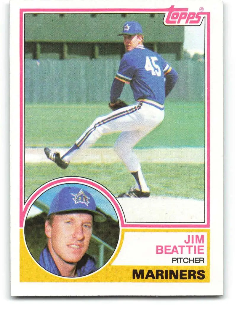 1983 Topps #675 Jim Beattie EX Excellent Seattle Mariners Baseball Card - Baseball Card Single