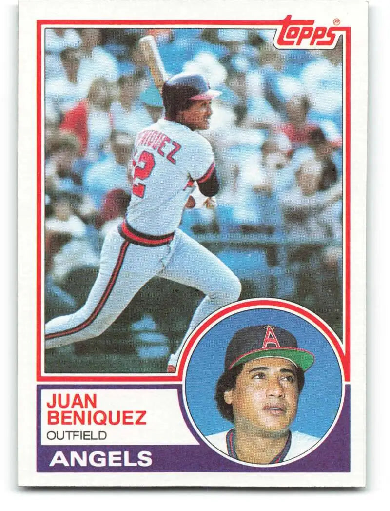 1983 Topps #678 Juan Beniquez EX Excellent California Angels Baseball Card - Baseball Card Single