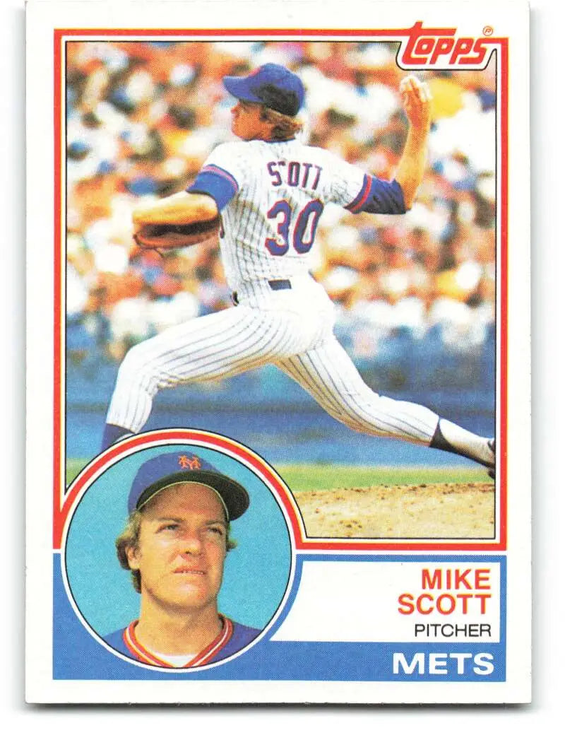 1983 Topps #679 Mike Scott EX Excellent New York Mets Baseball Card - Baseball Card Single