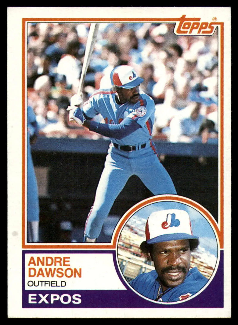 1983 Topps #680 Andre Dawson EX Excellent Montreal Expos Baseball Card - Baseball Card Single