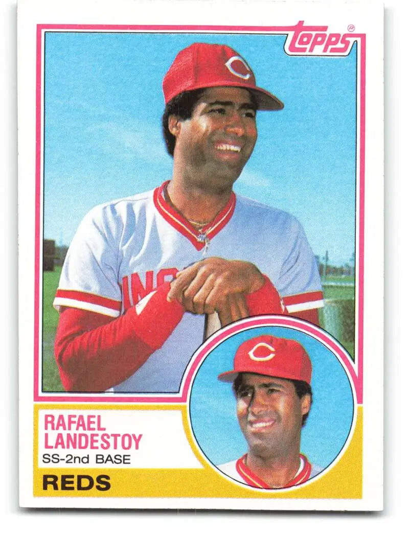1983 Topps #684 Rafael Landestoy EX Excellent Cincinnati Reds Baseball Card - Baseball Card Single
