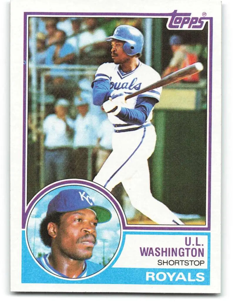 1983 Topps #687 U.L. Washington EX Excellent Kansas City Royals Baseball Card - Baseball Card Single