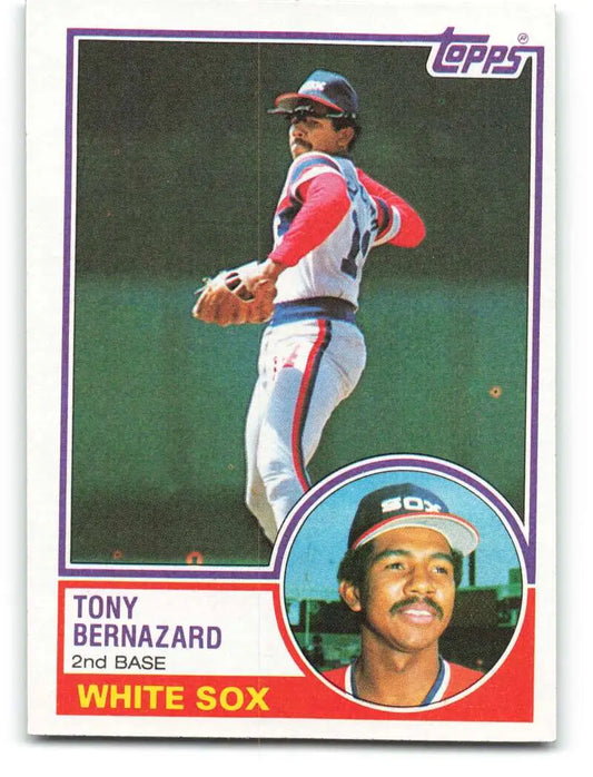 1983 Topps #698 Tony Bernazard EX Excellent Chicago White Sox Baseball Card - Baseball Card Single