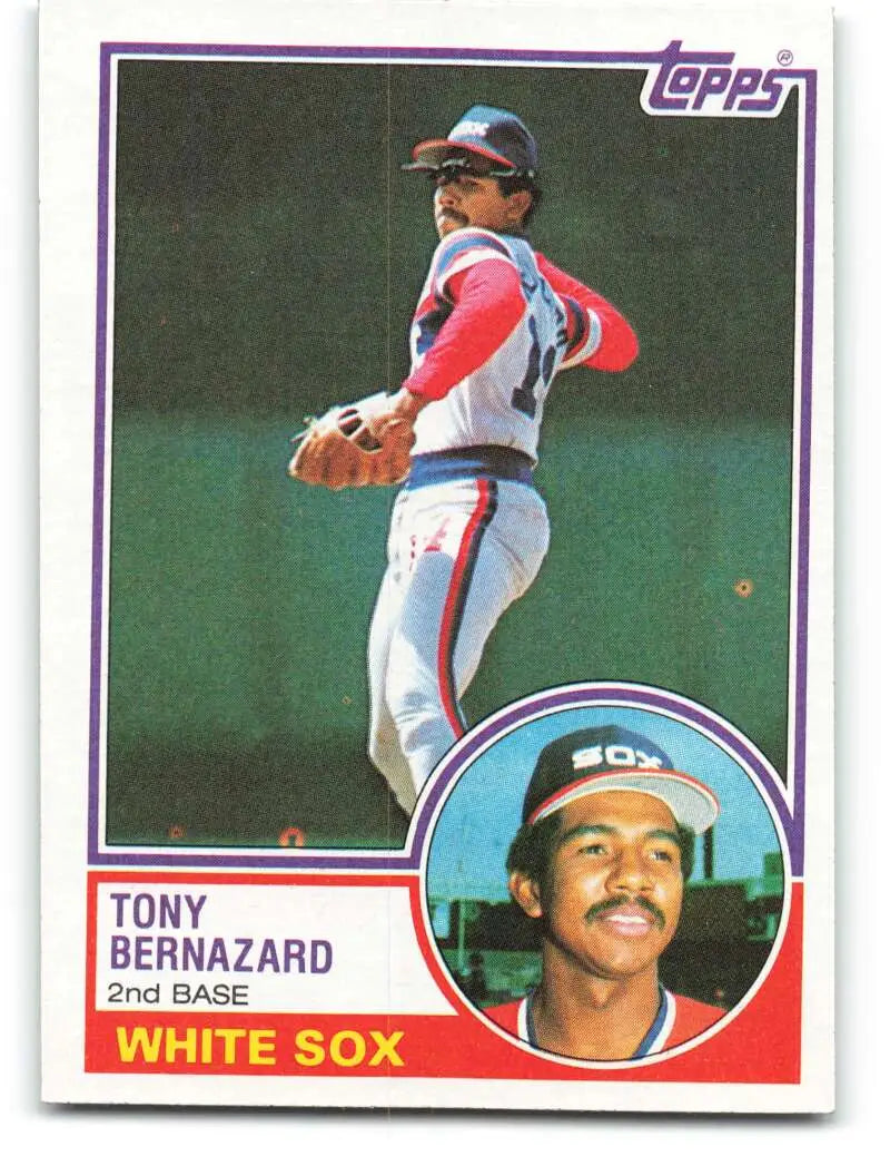 1983 Topps #698 Tony Bernazard EX Excellent Chicago White Sox Baseball Card - Baseball Card Single