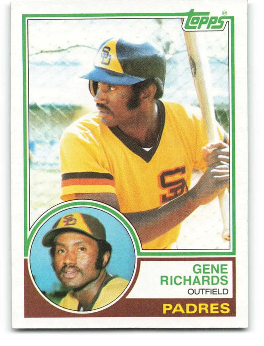1983 Topps #7 Gene Richards EX Excellent San Diego Padres Baseball Card - Baseball Card Single