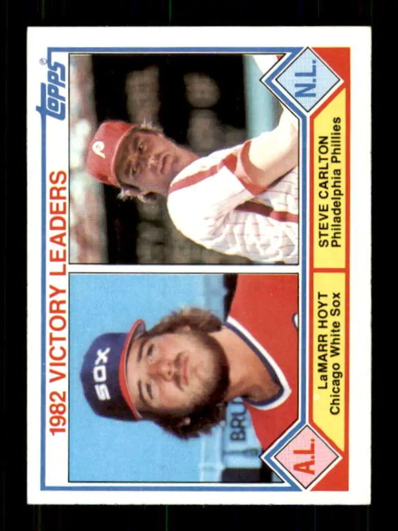 1983 Topps #705 LaMarr Hoyt/Steve Carlton EX Excellent Chicago White Sox/Philadelphia Phillies Baseball Card - Baseball