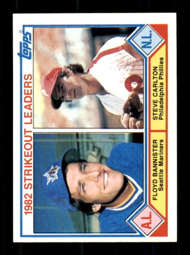 1983 Topps #706 Floyd Bannister/Steve Carlton EX Excellent Seattle Mariners/Philadelphia Phillies Baseball Card
