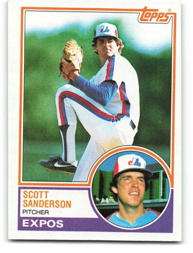 1983 Topps #717 Scott Sanderson EX Excellent Montreal Expos Baseball Card - Baseball Card Single