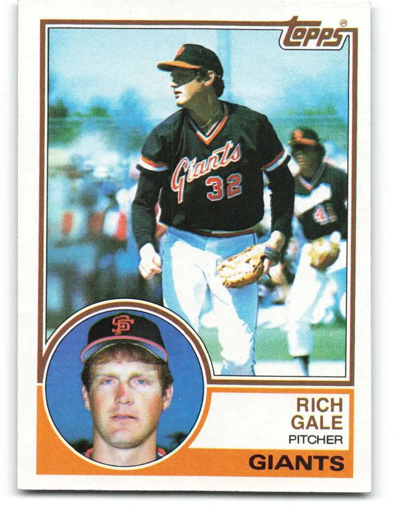 1983 Topps #719 Rich Gale EX Excellent San Francisco Giants Baseball Card - Baseball Card Single