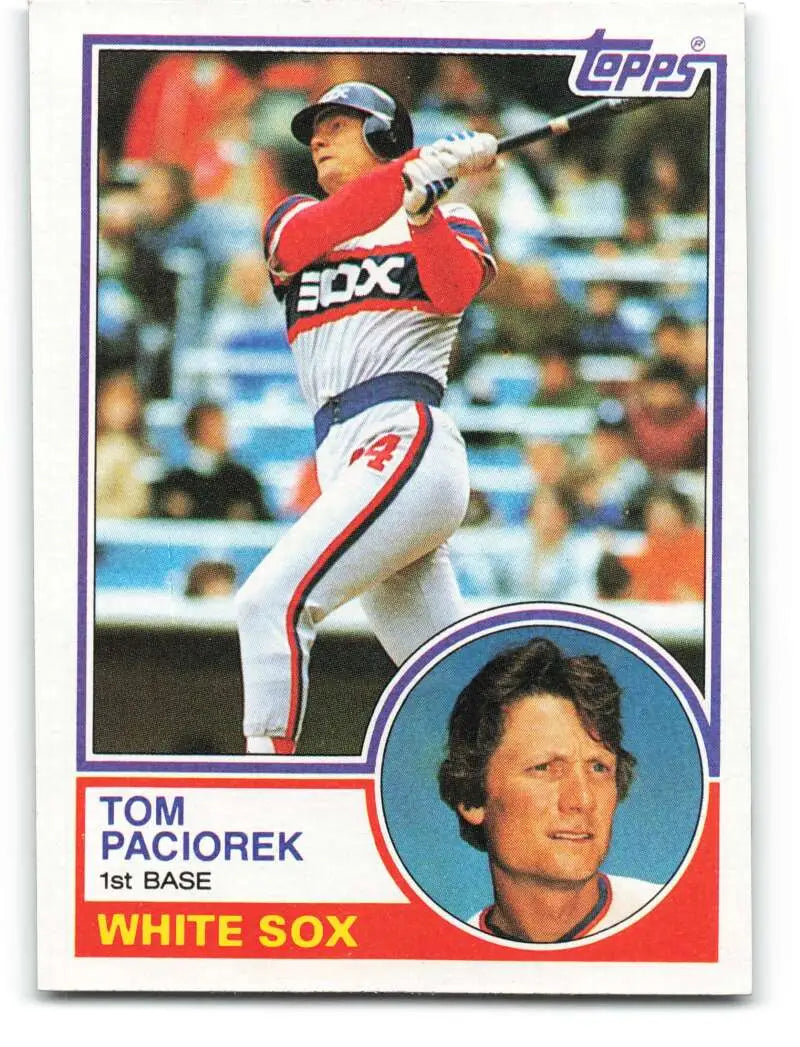1983 Topps #72 Tom Paciorek EX Excellent Chicago White Sox Baseball Card - Baseball Card Single