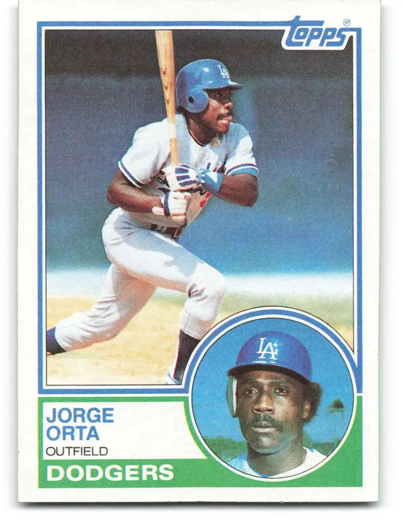 1983 Topps #722 Jorge Orta EX Excellent Los Angeles Dodgers Baseball Card - Baseball Card Single