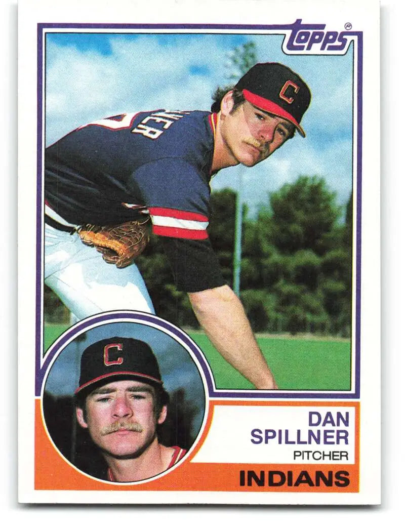 1983 Topps #725 Dan Spillner EX Excellent Cleveland Indians Baseball Card - Baseball Card Single