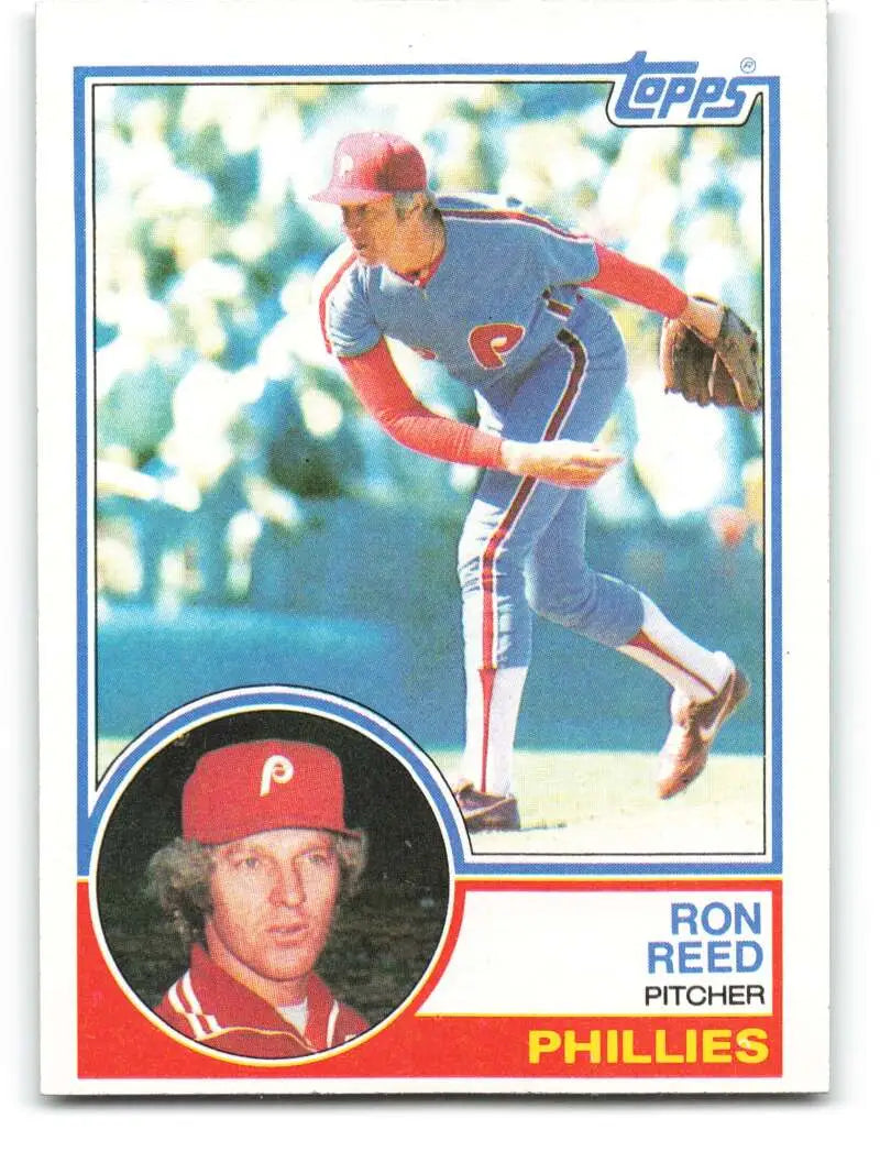 1983 Topps #728 Ron Reed EX Excellent Philadelphia Phillies Baseball Card - Baseball Card Single