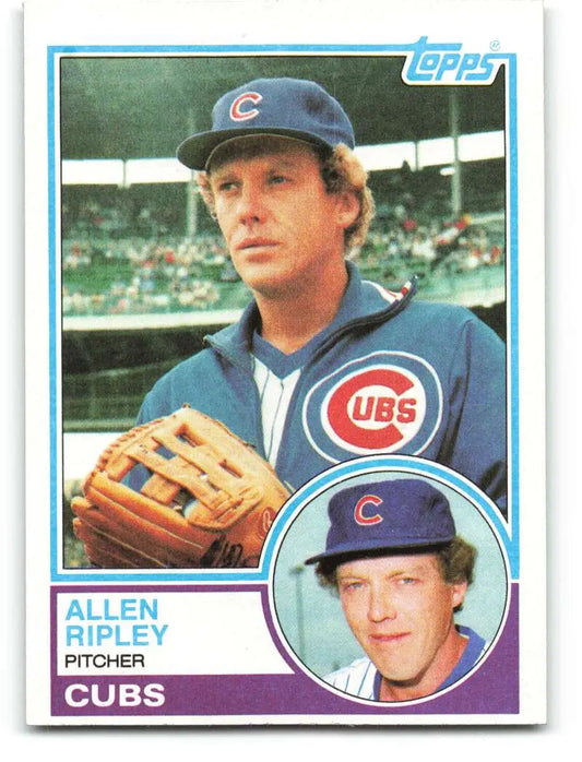 1983 Topps #73 Allen Ripley EX Excellent Chicago Cubs Baseball Card - Baseball Card Single