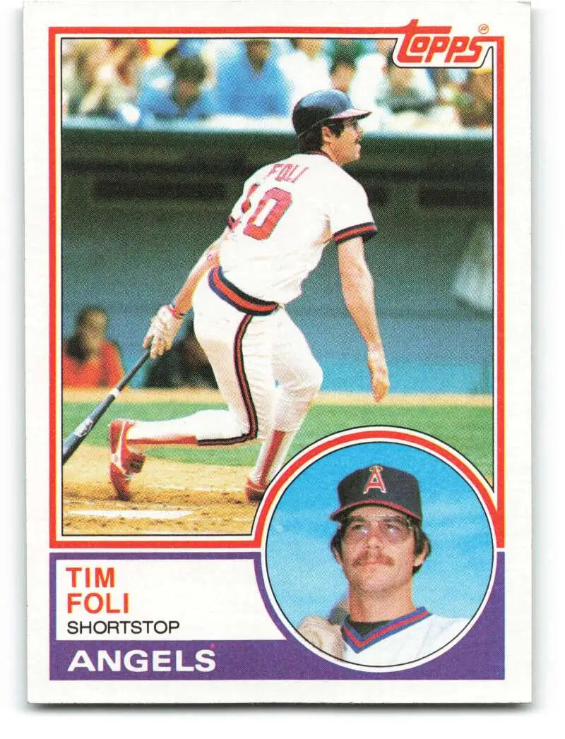 1983 Topps #738 Tim Foli EX Excellent California Angels Baseball Card - Baseball Card Single