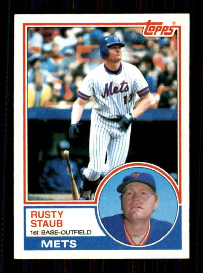 1983 Topps #740 Rusty Staub EX Excellent New York Mets Baseball Card - Baseball Card Single