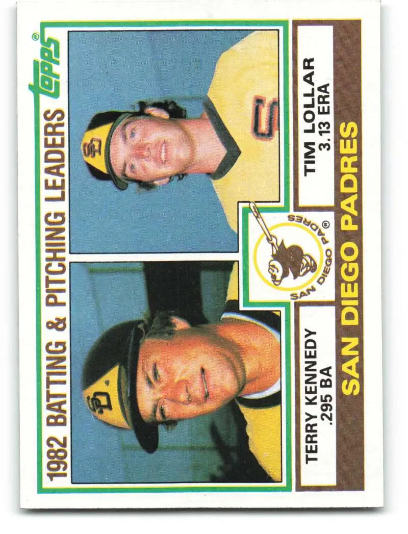1983 Topps #742 Terry Kennedy/Tim Lollar EX Excellent San Diego Padres Baseball Card - Baseball Card Single