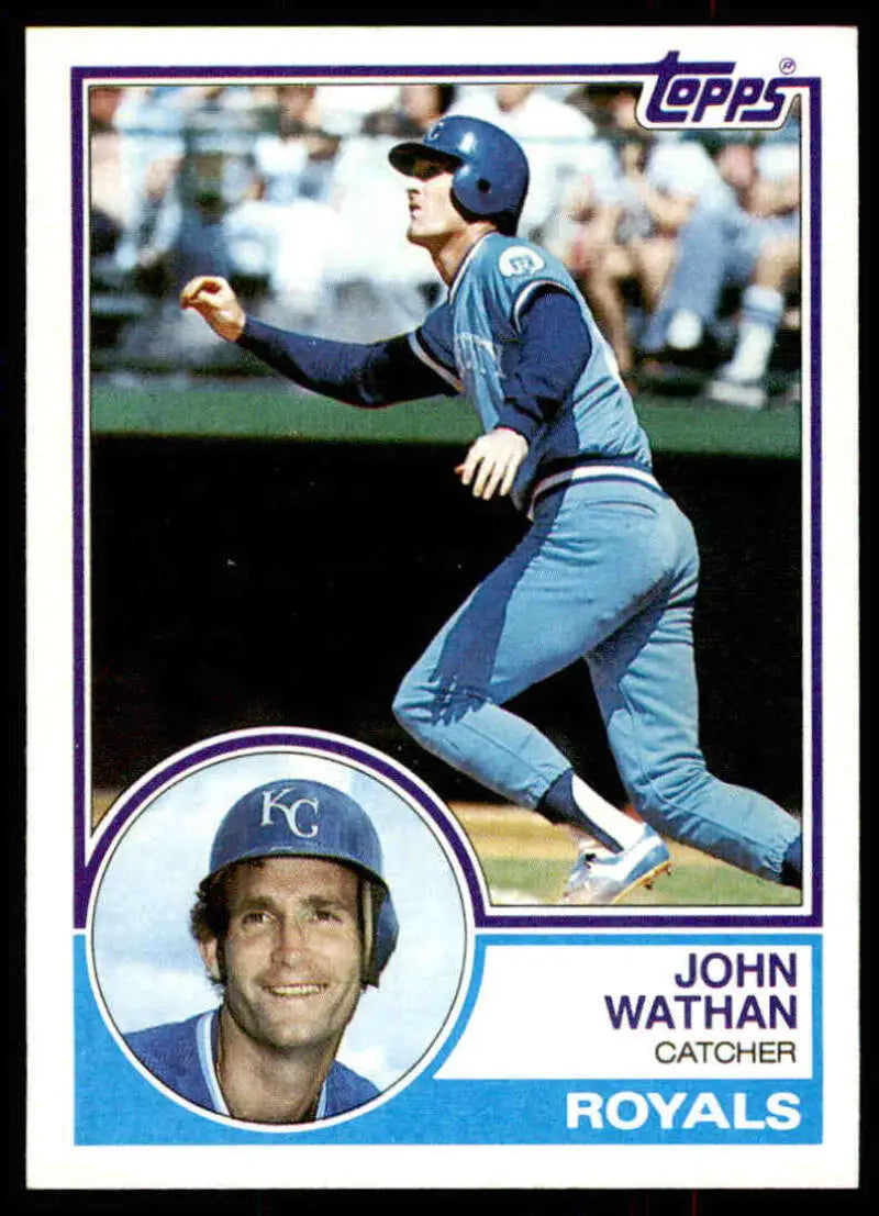 1983 Topps #746 John Wathan EX Excellent Kansas City Royals Baseball Card - Baseball Card Single