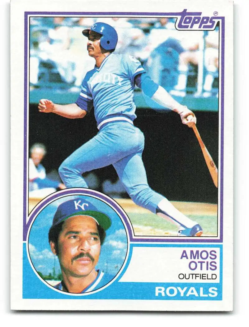 1983 Topps #75 Amos Otis EX Excellent Kansas City Royals Baseball Card - Baseball Card Single