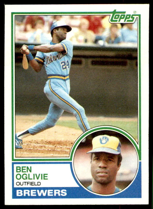 1983 Topps #750 Ben Oglivie EX Excellent Milwaukee Brewers Baseball Card - Baseball Card Single