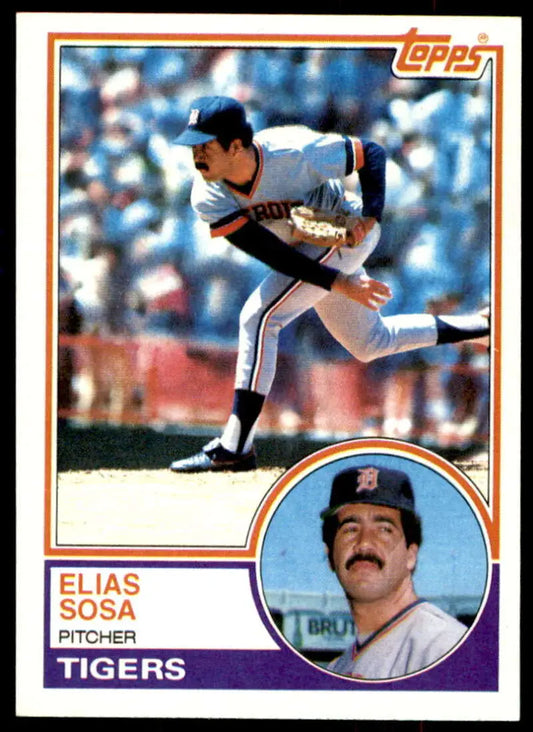 1983 Topps #753 Elias Sosa EX Excellent Detroit Tigers Baseball Card - Baseball Card Single