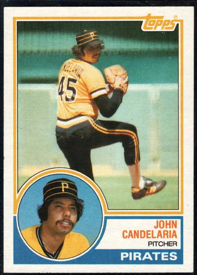 1983 Topps #755 John Candelaria EX Excellent Pittsburgh Pirates Baseball Card - Baseball Card Single