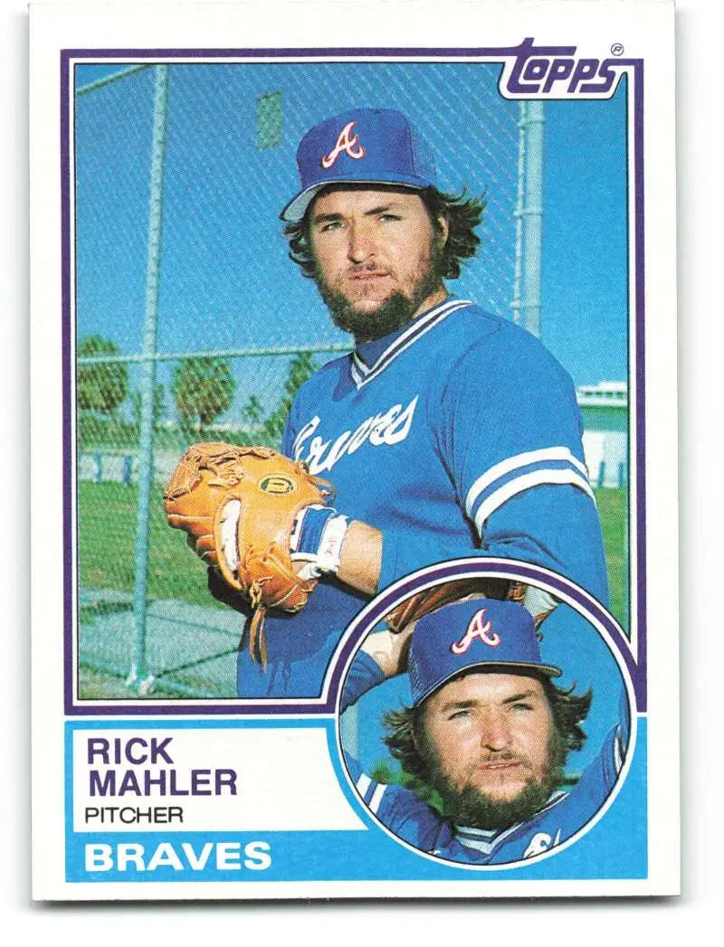 1983 Topps #76 Rick Mahler EX Excellent Atlanta Braves Baseball Card