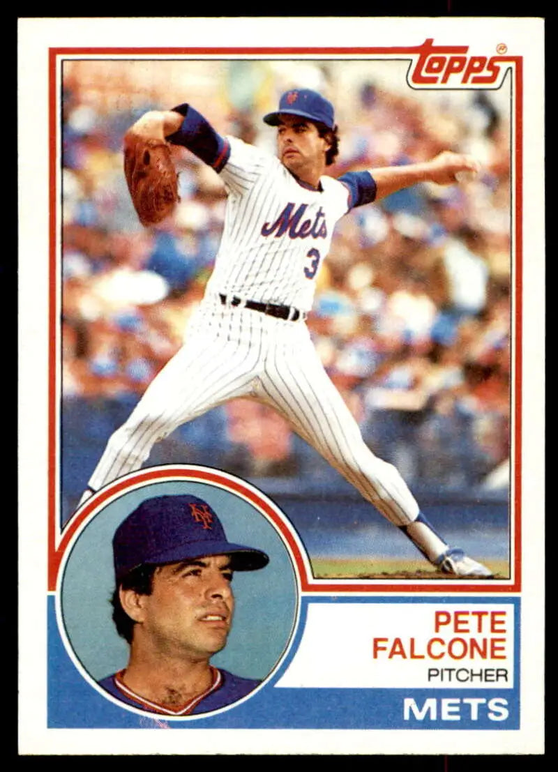 1983 Topps #764 Pete Falcone EX Excellent New York Mets Baseball Card - Baseball Card Single