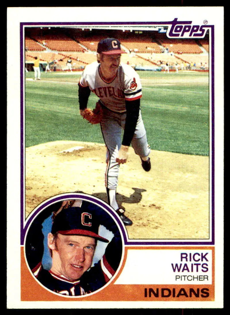 1983 Topps #779 Rick Waits EX Excellent Cleveland Indians Baseball Card - Baseball Card Single