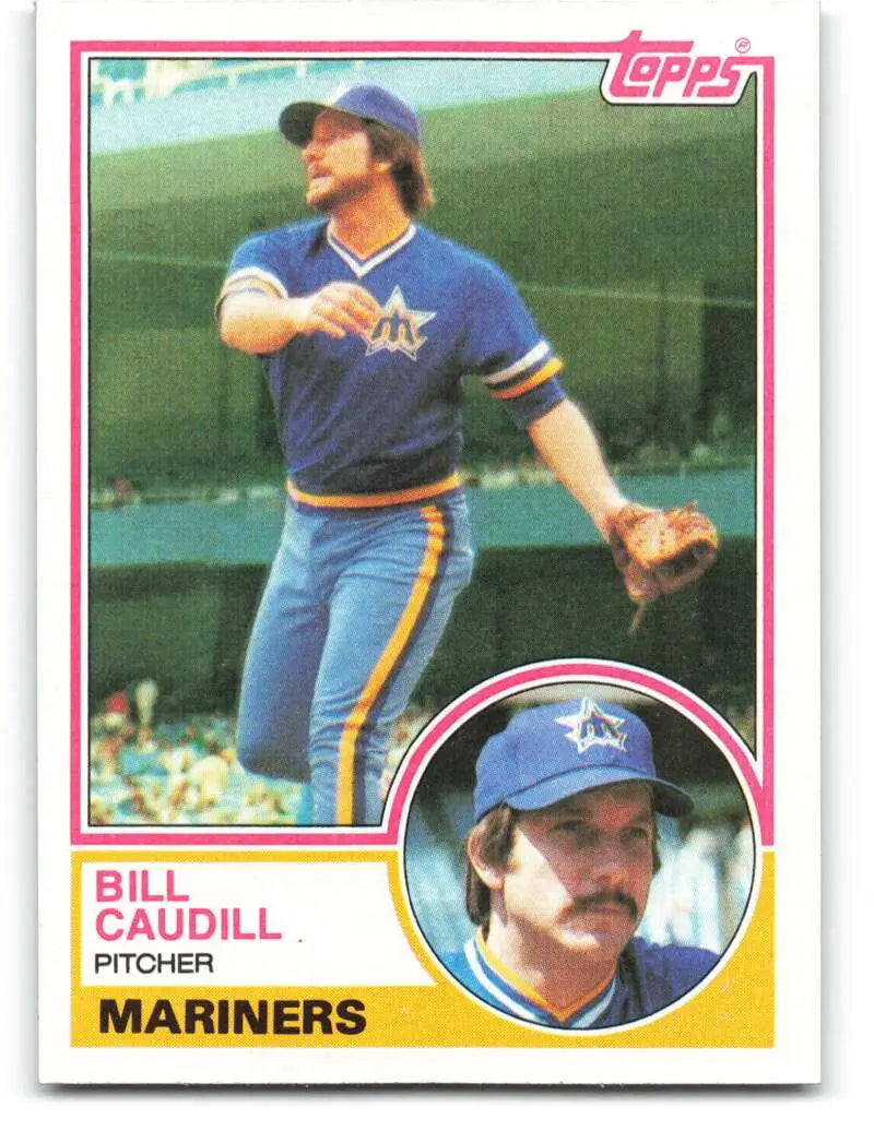 1983 Topps #78 Bill Caudill EX Excellent Seattle Mariners Baseball Card - Baseball Card Single