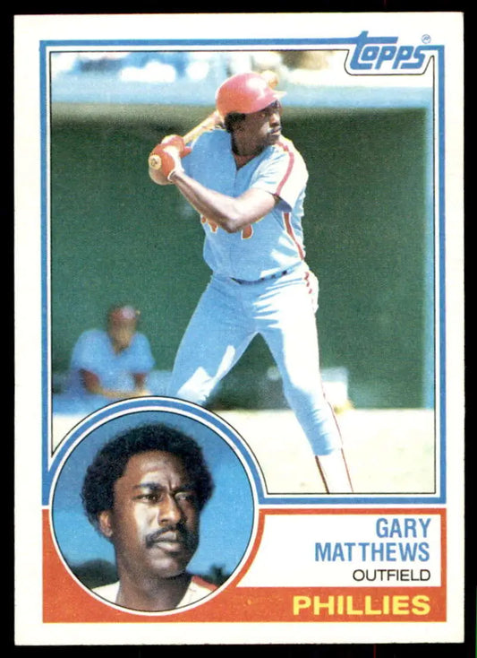 1983 Topps #780 Gary Matthews EX Excellent Philadelphia Phillies Baseball Card - Baseball Card Single