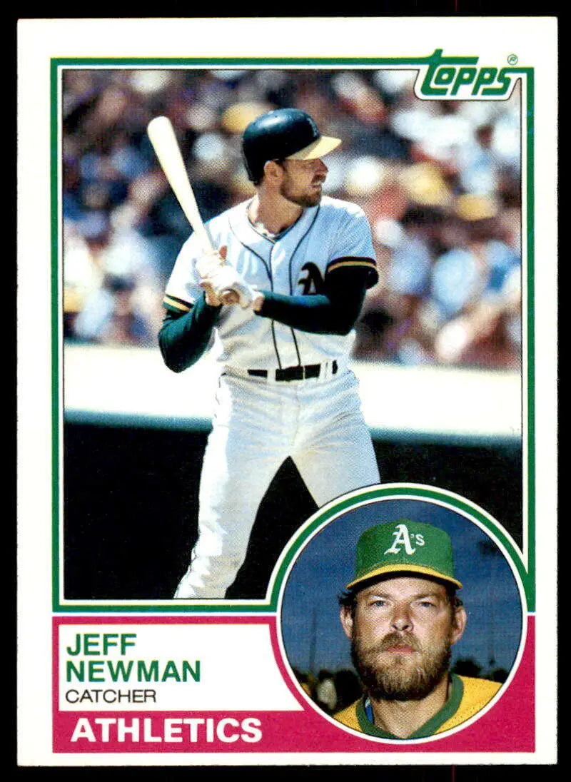 1983 Topps #784 Jeff Newman EX Excellent Oakland Athletics Baseball Card - Baseball Card Single