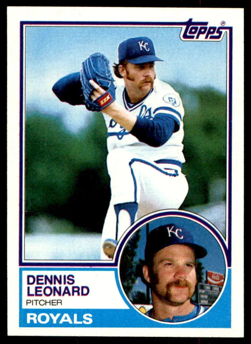 1983 Topps #785 Dennis Leonard EX Excellent Kansas City Royals Baseball Card - Baseball Card Single