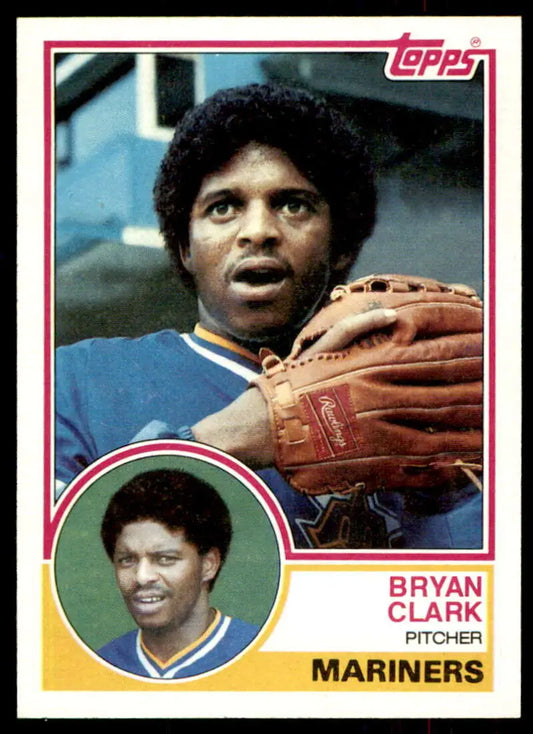 1983 Topps #789 Bryan Clark EX Excellent Seattle Mariners Baseball Card - Baseball Card Single