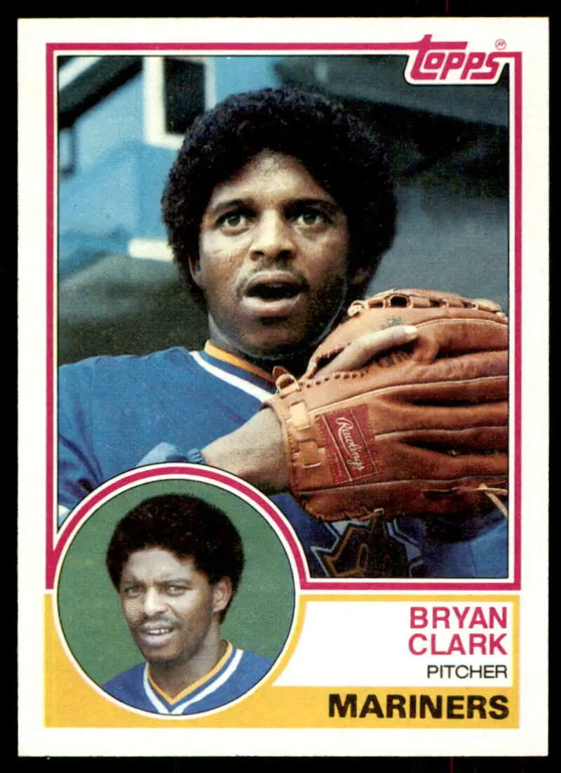 1983 Topps #789 Bryan Clark EX Excellent Seattle Mariners Baseball Card - Baseball Card Single