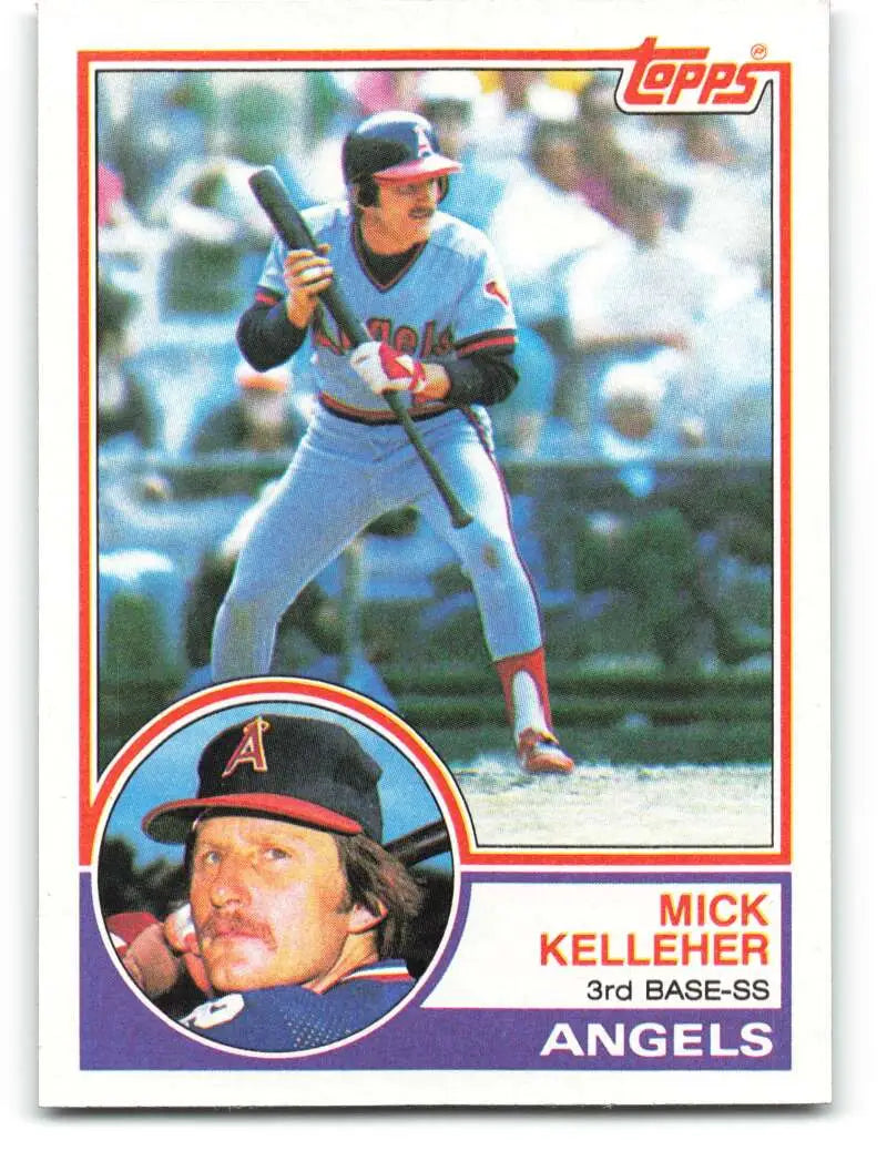 1983 Topps #79 Mick Kelleher EX Excellent California Angels Baseball Card - Baseball Card Single