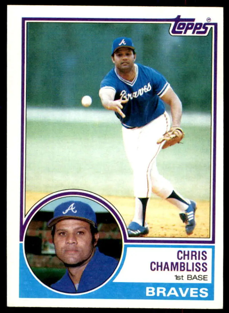 1983 Topps #792 Chris Chambliss EX Excellent Atlanta Braves Baseball Card - Baseball Card Single