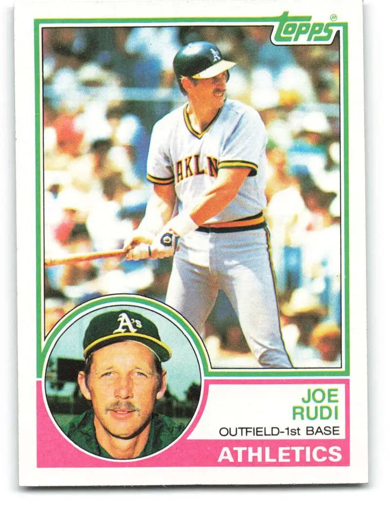 1983 Topps #87 Joe Rudi EX Excellent Oakland Athletics Baseball Card