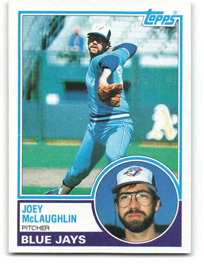 1983 Topps #9 Joey McLaughlin EX Excellent Toronto Blue Jays Baseball Card - Baseball Card Single