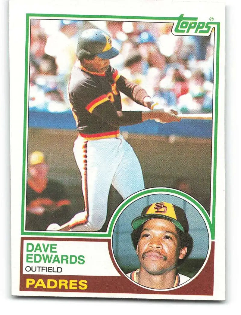 1983 Topps #94 Dave Edwards EX Excellent San Diego Padres Baseball Card - Baseball Card Single