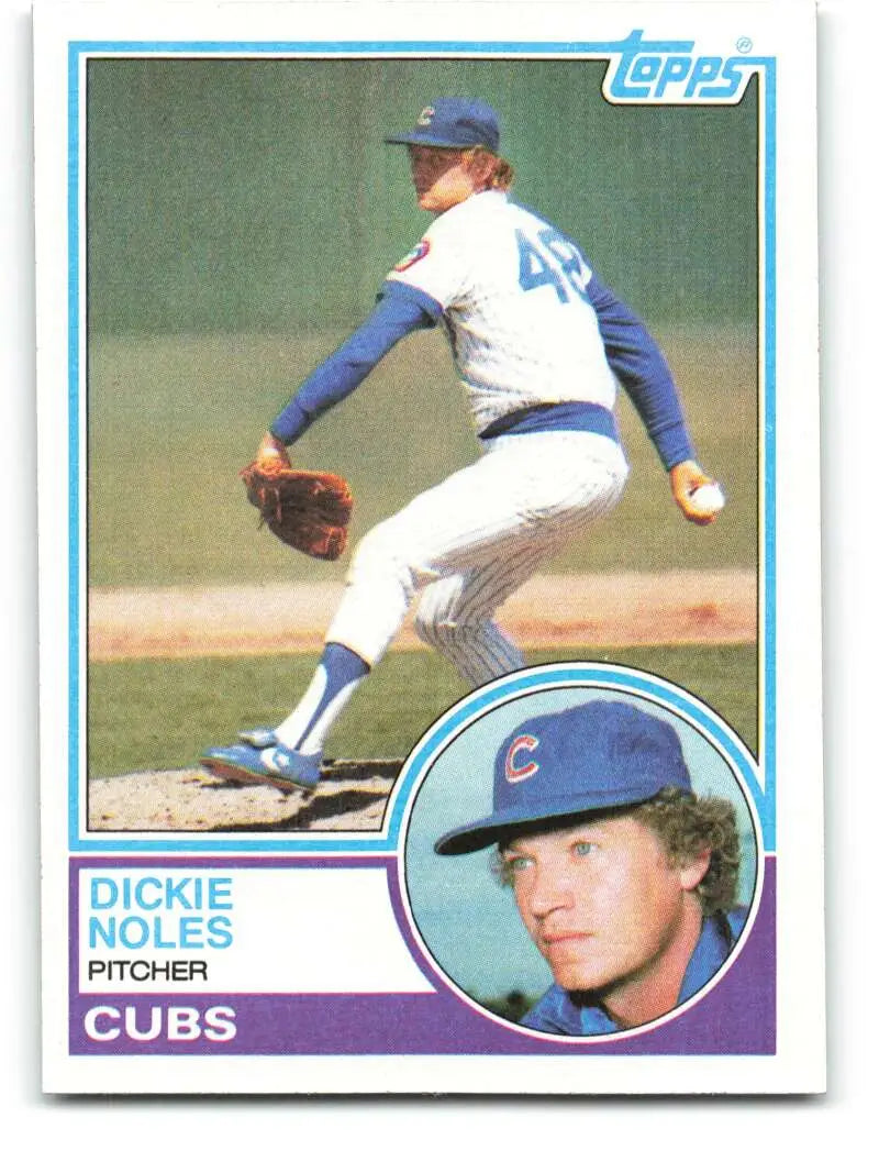 1983 Topps #99 Dickie Noles EX Excellent Chicago Cubs Baseball Card - Baseball Card Single